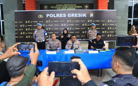 Polres Gresik Amankan Empat Tersangka Narkoba