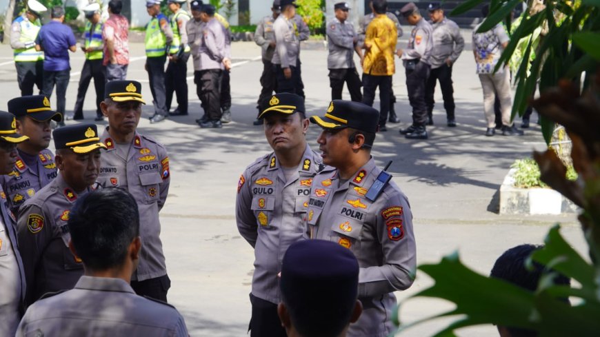 Pengamanan May Day, Polrestabes Surabaya Terapkan Sistem Kanalisasi