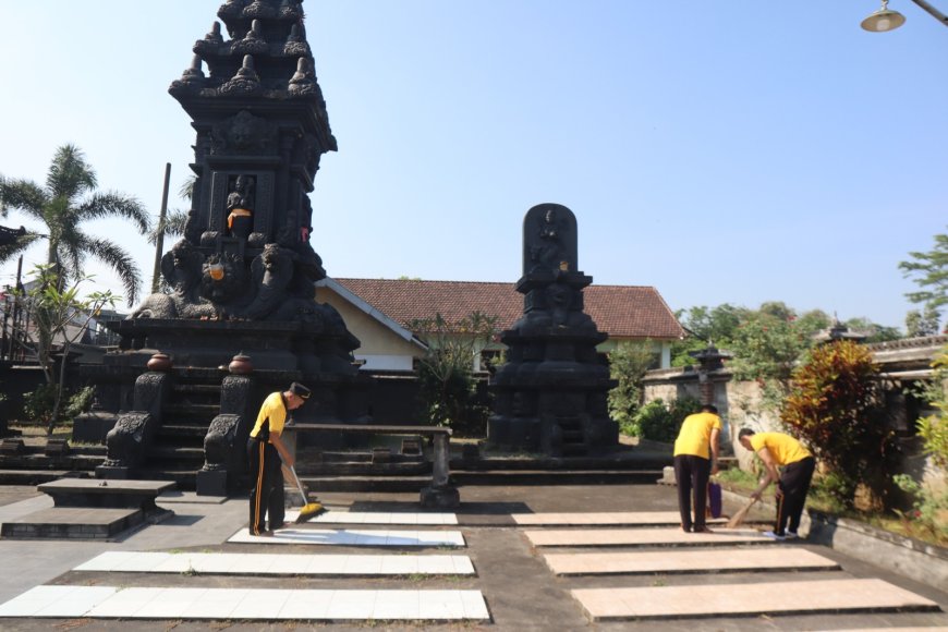 Sambut Hari Bhayangkara, Polres Malang Gelar Kerja Bakti Penuh Kepedulian